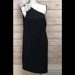 NWT New York & Co One Shoulder  Black Dress XL